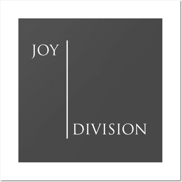 Joy Division, white Wall Art by Perezzzoso